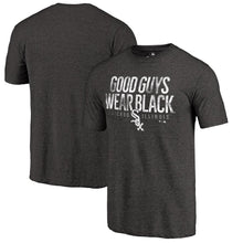 Load image into Gallery viewer, Chicago White Sox Good Guys Hometown Tri-Blend T-Shirt - Black MLB Guys Tee
