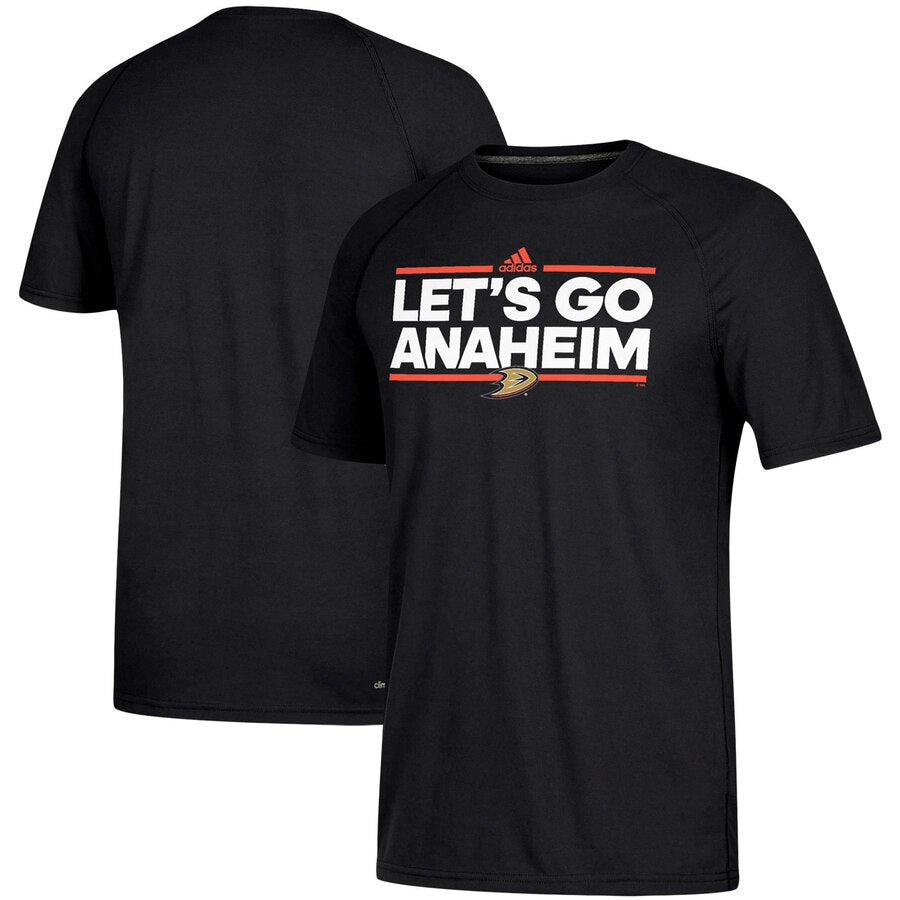 Anaheim Ducks Adidas Local Dassler Climalite Performance T-Shirt - Black NHL Guys Tee