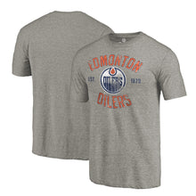 Load image into Gallery viewer, Edmonton Oilers Heritage Tri-Blend T-Shirt - Ash NHL Guys Tee
