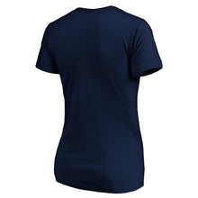 Load image into Gallery viewer, Washington Nationals Women&#39;s 2019 World Series Champions Trophy Shark Short Sleeve V-Neck T-Shirt - Navy MLB Ladies V-Neck
