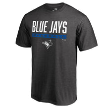 Load image into Gallery viewer, Toronto Blue Jays Win Stripe Big And Tall T-Shirt - Ash MLB Guys Tee
