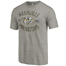 Load image into Gallery viewer, Nashville Predators Heritage Tri-Blend T-Shirt - Ash NHL Guys Tee
