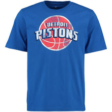 Load image into Gallery viewer, Detroit Pistons Distressed T-Shirt - Royal NBA Guys Tee
