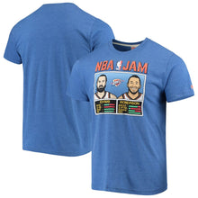 Load image into Gallery viewer, Andre Roberson &amp; Steven Adams Oklahoma City Thunder Nba Jam T-Shirt - Royal NBA Guys Tee
