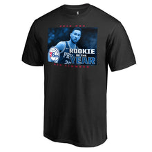Load image into Gallery viewer, Ben Simmons Philadelphia 76Ers 2019 Nba Rookie Of The Year T-Shirt - Black NBA Guys Tee
