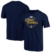 Load image into Gallery viewer, Milwaukee Brewers 2020 Mlb Spring Training Round Trip Tri-Blend T-Shirt - Heathered Navy MLB Guys Tee
