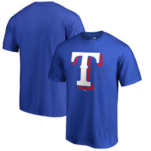 Load image into Gallery viewer, Texas Rangers Primary Logo T-Shirt - Royal MLB Guys Tee
