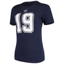 Load image into Gallery viewer, Amari Cooper Dallas Cowboys Women&#39;s Player Name &amp; Number T-Shirt - Navy NFL LADIES V-Neck
