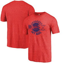 Load image into Gallery viewer, Montreal Canadiens Personalized Insignia Tri-Blend T-Shirt - Red NHL Guys Tee
