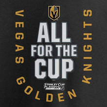 Load image into Gallery viewer, Vegas Golden Knights 2018 Stanley Cup Playoffs Bound Behind The Net T-Shirt - Black NHL Guys Tee
