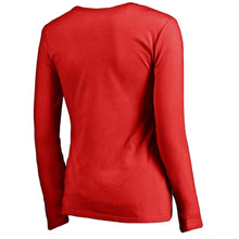 Load image into Gallery viewer, Buffalo Bills Nfl Pro Line Women's Freehand V-Neck Long Sleeve T-Shirt - Red NFL Ladies V-Neck Long Sleeve

