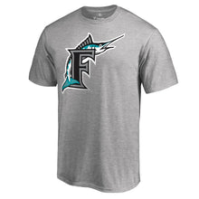 Load image into Gallery viewer, Miami Marlins Cooperstown Collection Forbes T-Shirt - Ash MLB Guys Tee
