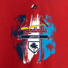 Load image into Gallery viewer, Yadier Molina St. Louis Cardinals Women&#39;s 2019 Spring Training Name &amp; Number V-Neck T-Shirt - Red MLB Ladies V-Neck
