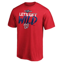 Load image into Gallery viewer, Washington Nationals 2019 Postseason Locker Room T-Shirt - Red MLB Guys Tee
