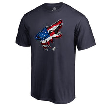 Load image into Gallery viewer, Arizona Coyotes Banner Wave T-Shirt - Navy NHL Guys Tee
