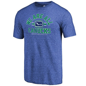 Vancouver Canucks Arch Hometown Collection Tri-Blend T-Shirt - Blue NHL Guys Tee