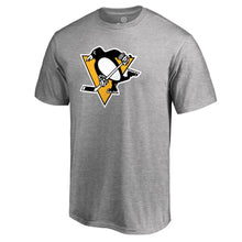 Load image into Gallery viewer, Pittsburgh Penguins Primary Logo T-Shirt - Ash NHL Guys Tee
