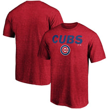 Load image into Gallery viewer, Chicago Cubs Majestic Basic T-Shirt - Heathered Red MLB Guys Tee
