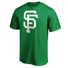 Load image into Gallery viewer, San Francisco Giants St. Patrick's Day Logo T-Shirt - Kelly Green MLB Guys Tee
