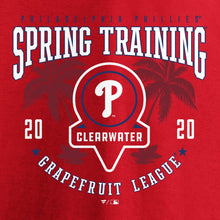 Load image into Gallery viewer, Philadelphia Phillies 2020 Spring Training Pick Off Move T-Shirt – Red MLB Guys Tee
