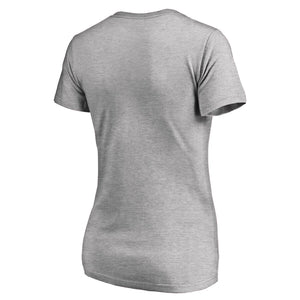 San Diego Padres Women's Cooperstown Collection Wahconah V-Neck T-Shirt - Ash MLB Ladies V-Neck