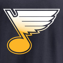 Load image into Gallery viewer, St. Louis Blues Gradient Logo T-Shirt - Navy NHL Guys Tee
