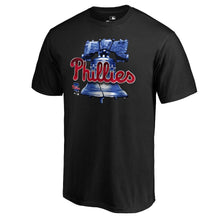 Load image into Gallery viewer, Philadelphia Phillies Midnight Mascot T-Shirt - Black MLB Guys Tee
