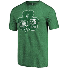 Load image into Gallery viewer, Cleveland Cavaliers St. Patrick's Day Pride Tri-Blend T-Shirt - Kelly Green NBA Guys Tee
