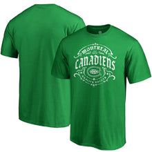 Load image into Gallery viewer, Montreal Canadiens St. Patrick's Day Tullamore T-Shirt - Green NHL Guys Tee
