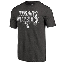 Load image into Gallery viewer, Chicago White Sox Good Guys Hometown Tri-Blend T-Shirt - Black MLB Guys Tee
