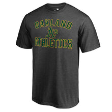 Load image into Gallery viewer, Oakland Athletics Core Basics Victory Arch T-Shirt - Heathered Gray MLB Guys Tee
