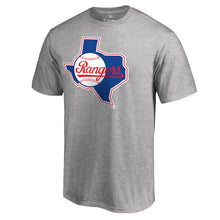 Load image into Gallery viewer, Texas Rangers Cooperstown Collection Huntington T-Shirt - Ash MLB Guys Tee
