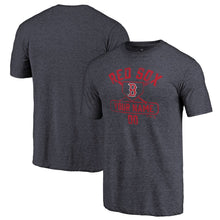 Load image into Gallery viewer, Boston Red Sox Personalized Base Runner Tri-Blend T-Shirt - Navy MLB Guys Tee
