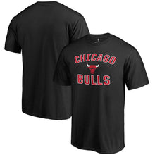 Load image into Gallery viewer, Chicago Bulls Victory Arch T-Shirt - Black NBA Guys Tee
