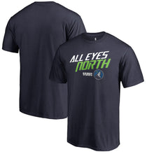 Load image into Gallery viewer, Minnesota Timberwolves 2018 Nba Playoffs Slogan T-Shirt - Navy NBA Guys Tee
