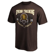 Load image into Gallery viewer, San Diego Padres 2020 Spring Training Pick Off Move T-Shirt – Brown MLB Guys Tee
