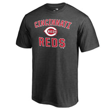 Load image into Gallery viewer, Cincinnati Reds Core Basics Victory Arch T-Shirt - Heathered Gray MLB Guys Tee
