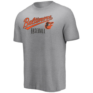 Baltimore Orioles Majestic Open Opportunity T-Shirt - Heathered Gray MLB Guys Tee