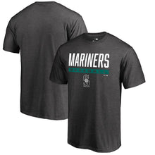 Load image into Gallery viewer, Seattle Mariners Win Stripe Big And Tall T-Shirt - Ash MLB Guys Tee
