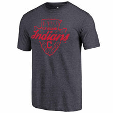 Load image into Gallery viewer, Cleveland Indians Hometown Tri-Blend T-Shirt - Navy MLB Guys Tee
