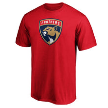 Load image into Gallery viewer, Florida Panthers Team Primary Logo T-Shirt - Red NHL Guys Tee
