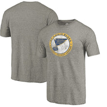 Load image into Gallery viewer, St. Louis Blues Throwback Logo 1970 Tri-Blend T-Shirt - Ash NHL Guys Tee
