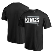 Load image into Gallery viewer, Los Angeles Kings Iconic Collection On Side Stripe Big And Tall T-Shirt - Black NHL Guys Tee

