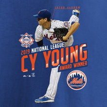Load image into Gallery viewer, Jacob Degrom New York Mets 2019 Nl Cy Young Award T-Shirt - Royal MLB Guys Tee
