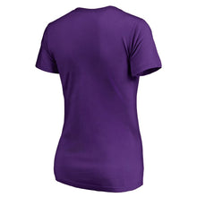 Load image into Gallery viewer, Colorado Rockies Women&#39;s Team Lockup T-Shirt - Purple MLB Ladies V-Neck
