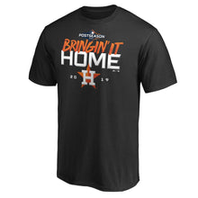 Load image into Gallery viewer, Houston Astros 2019 Division Series Winner Locker Room T-Shirt - Black MLB Guys Tee
