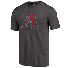 Load image into Gallery viewer, Arizona Diamondbacks Distressed Team Tri-Blend T-Shirt - Heathered Black MLB Guys Tee
