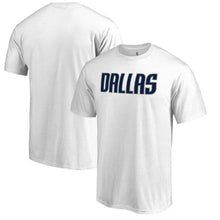 Load image into Gallery viewer, Dallas Mavericks Primary Wordmark T-Shirt - White NBA Guys Tee
