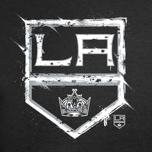 Los Angeles Kings Splatter Logo Big And Tall T-Shirt - Black NHL Guys Tee