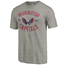 Load image into Gallery viewer, Washington Capitals Rinkside Heritage Tri-Blend T-Shirt - Gray NHL Guys Tee
